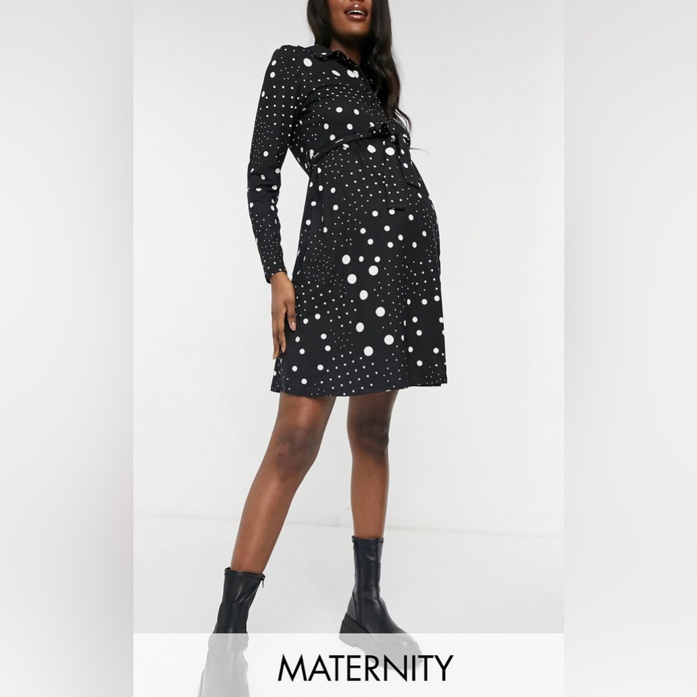 New Look Maternity: Polka Dot Dress